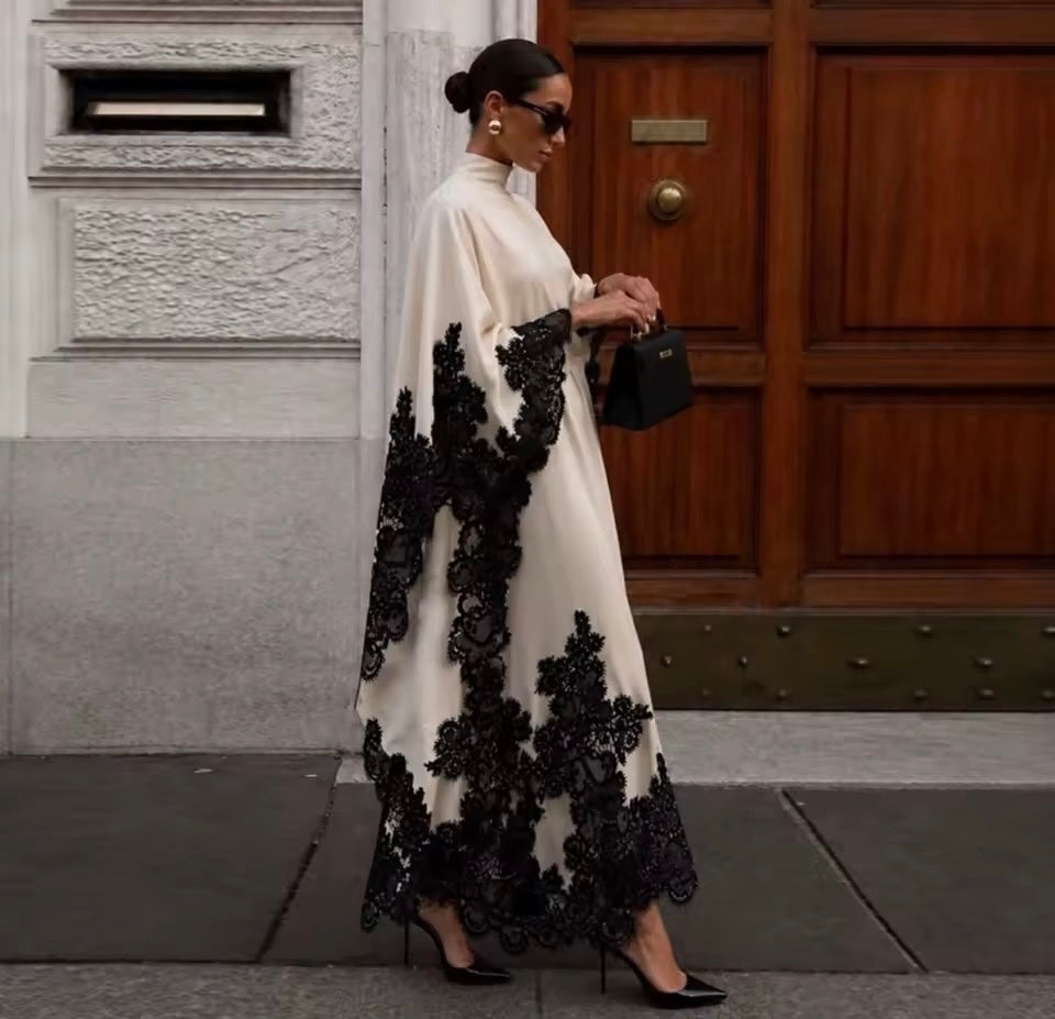 Noir Lace Couture Dress