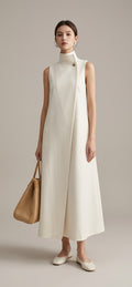 The Celine Minimalist Asymmetrical Sleeveless Dress