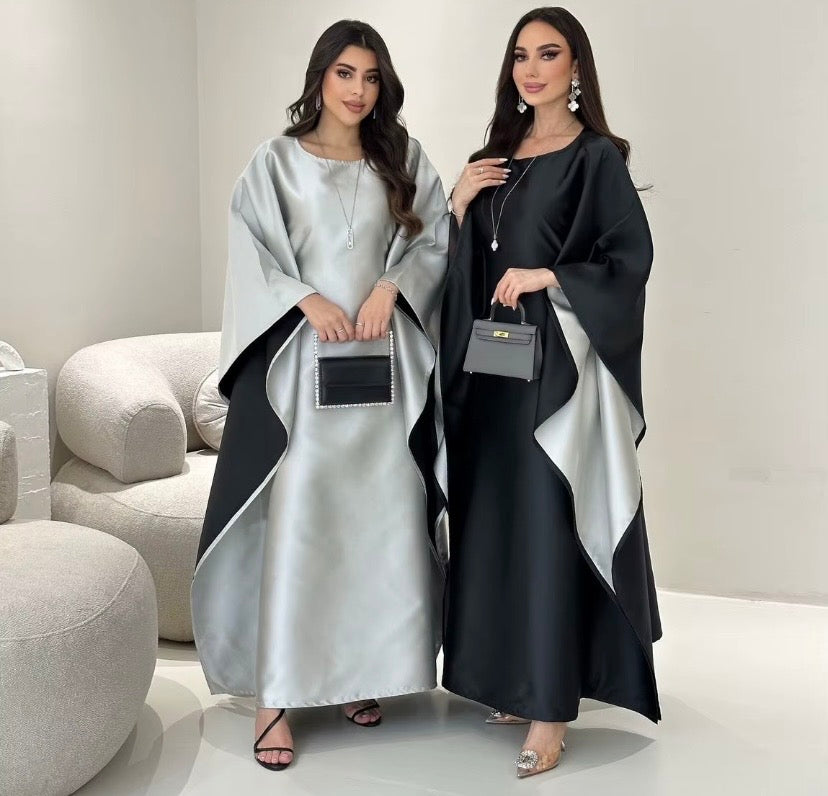 Butterfly Abaya Two-Tone