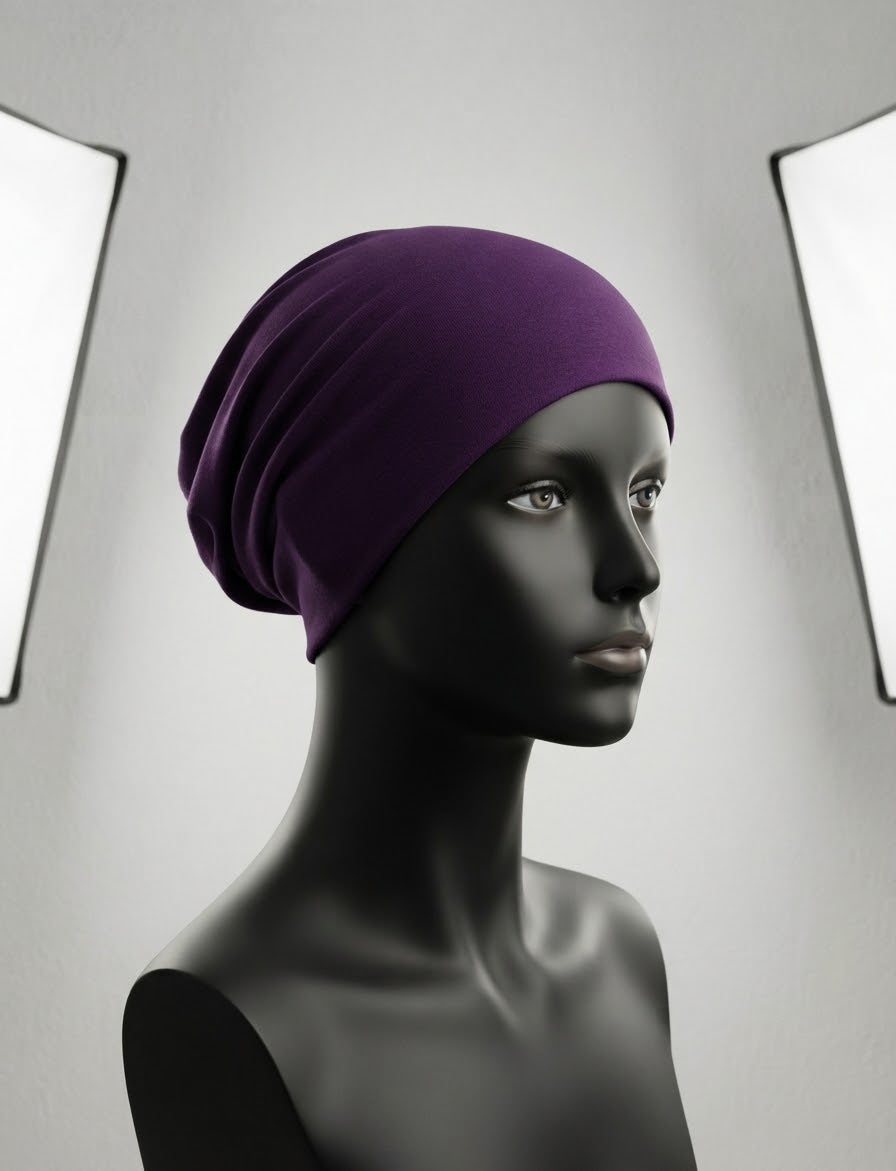 The Essential Stretch-Cotton Slouchy Undercap / Tube Bonnet