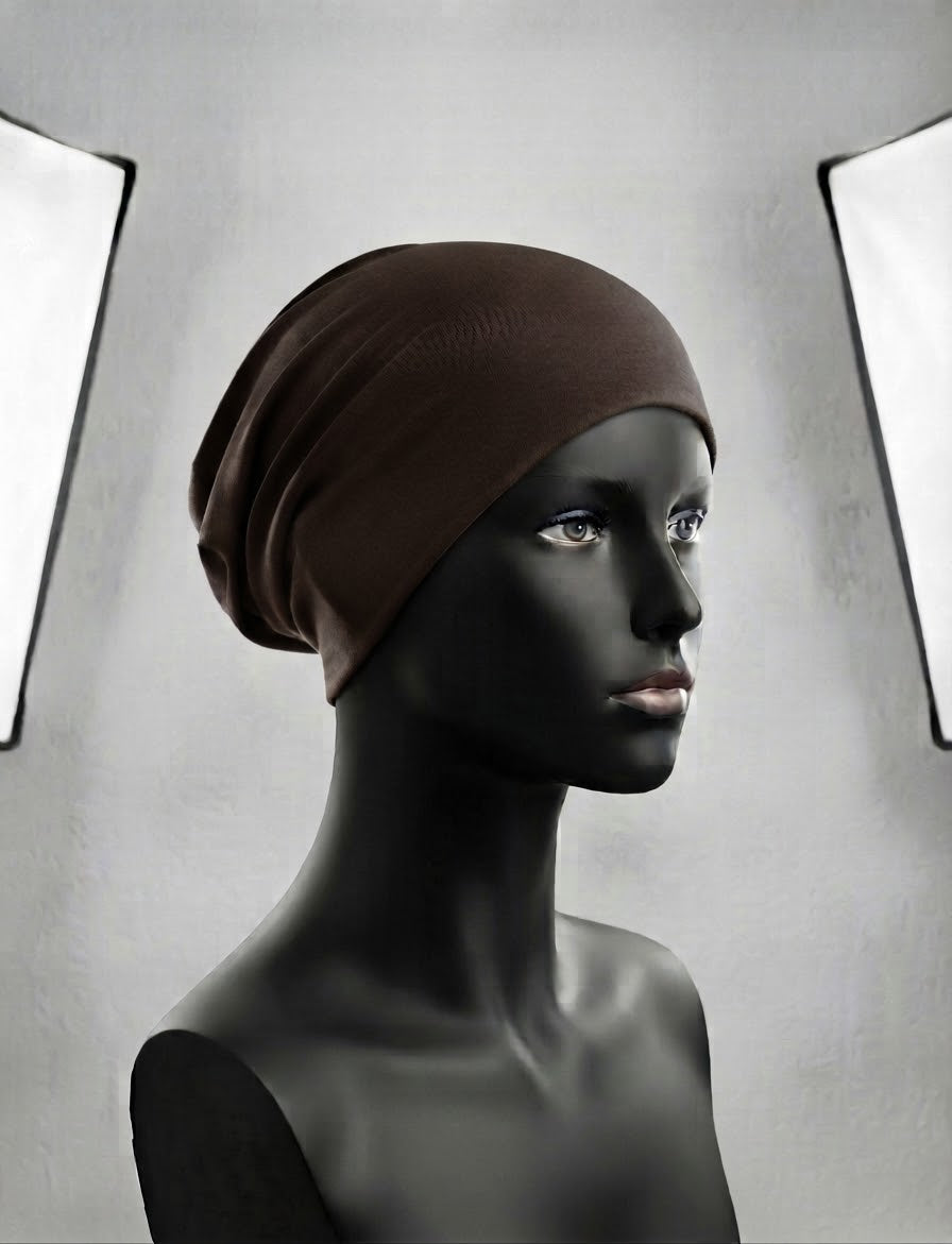 The Essential Stretch-Cotton Slouchy Undercap / Tube Bonnet