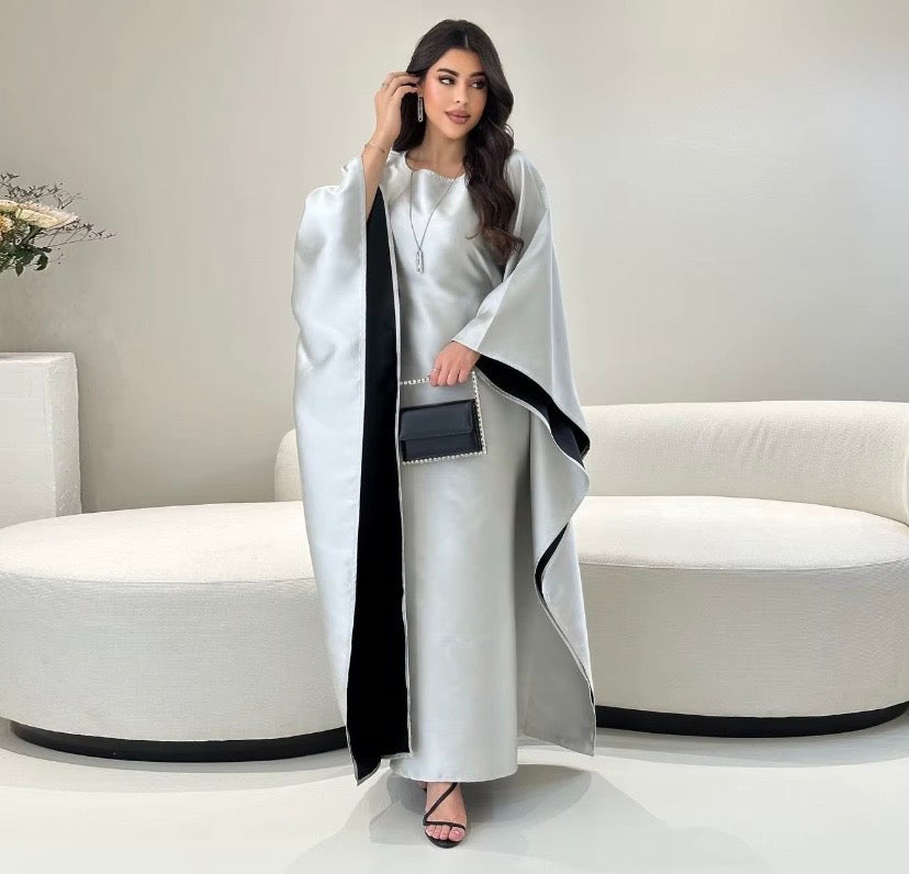 Butterfly Abaya Two-Tone
