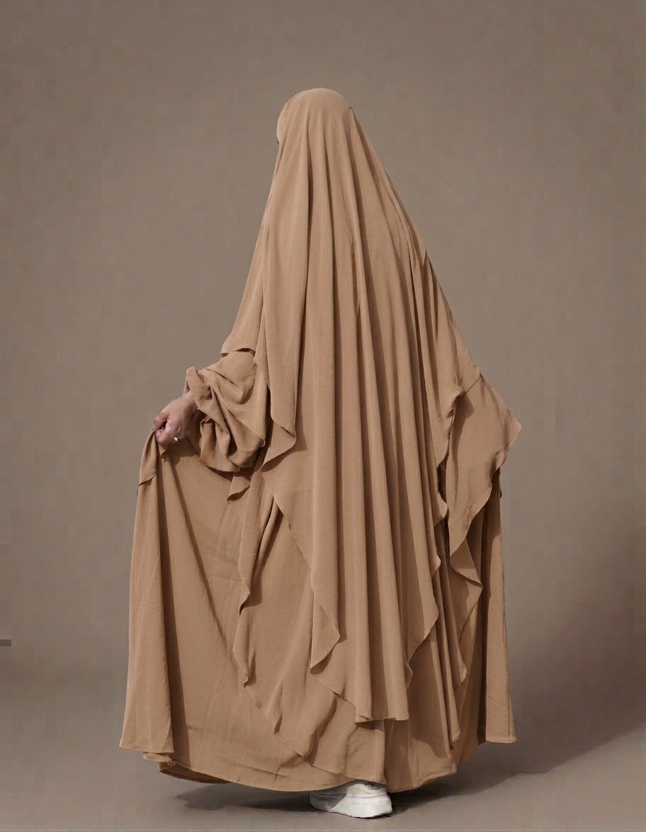 Premium Chiffon 2-Layer Extra-Long Head Khimar