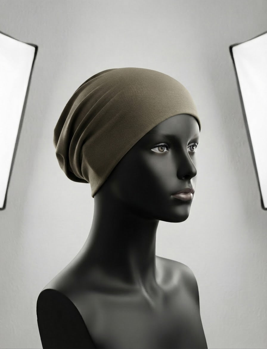 The Essential Stretch-Cotton Slouchy Undercap / Tube Bonnet