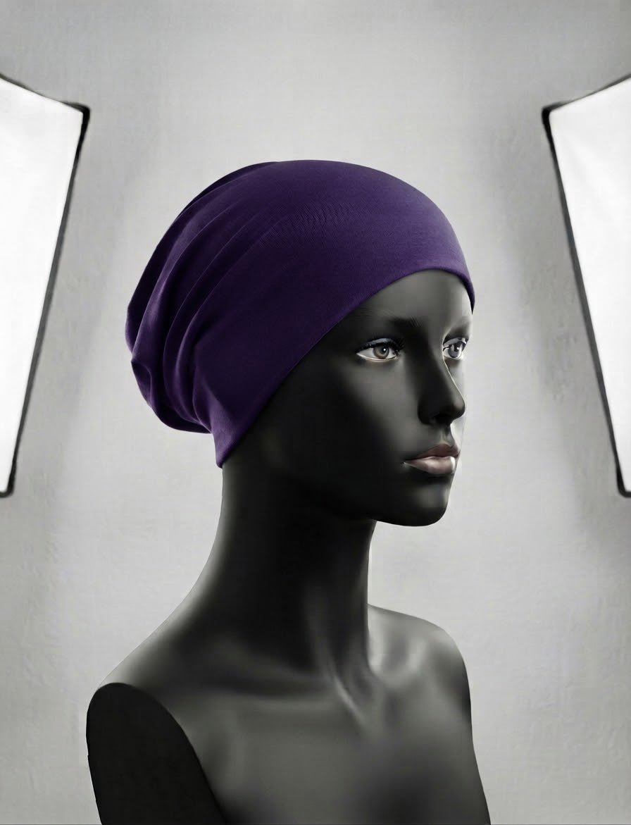 The Essential Stretch-Cotton Slouchy Undercap / Tube Bonnet
