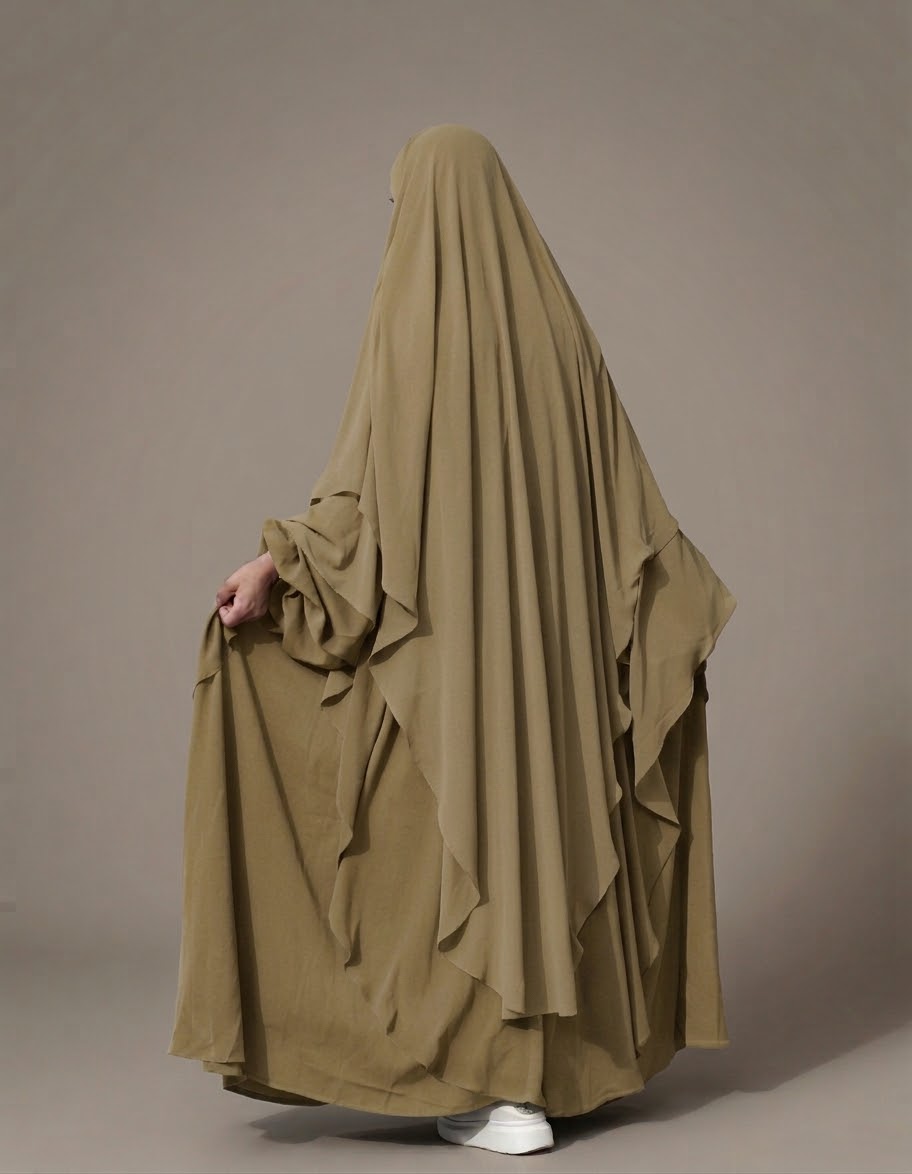 Premium Chiffon 2-Layer Extra-Long Head Khimar