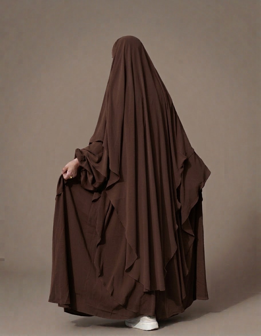 Premium Chiffon 2-Layer Extra-Long Head Khimar