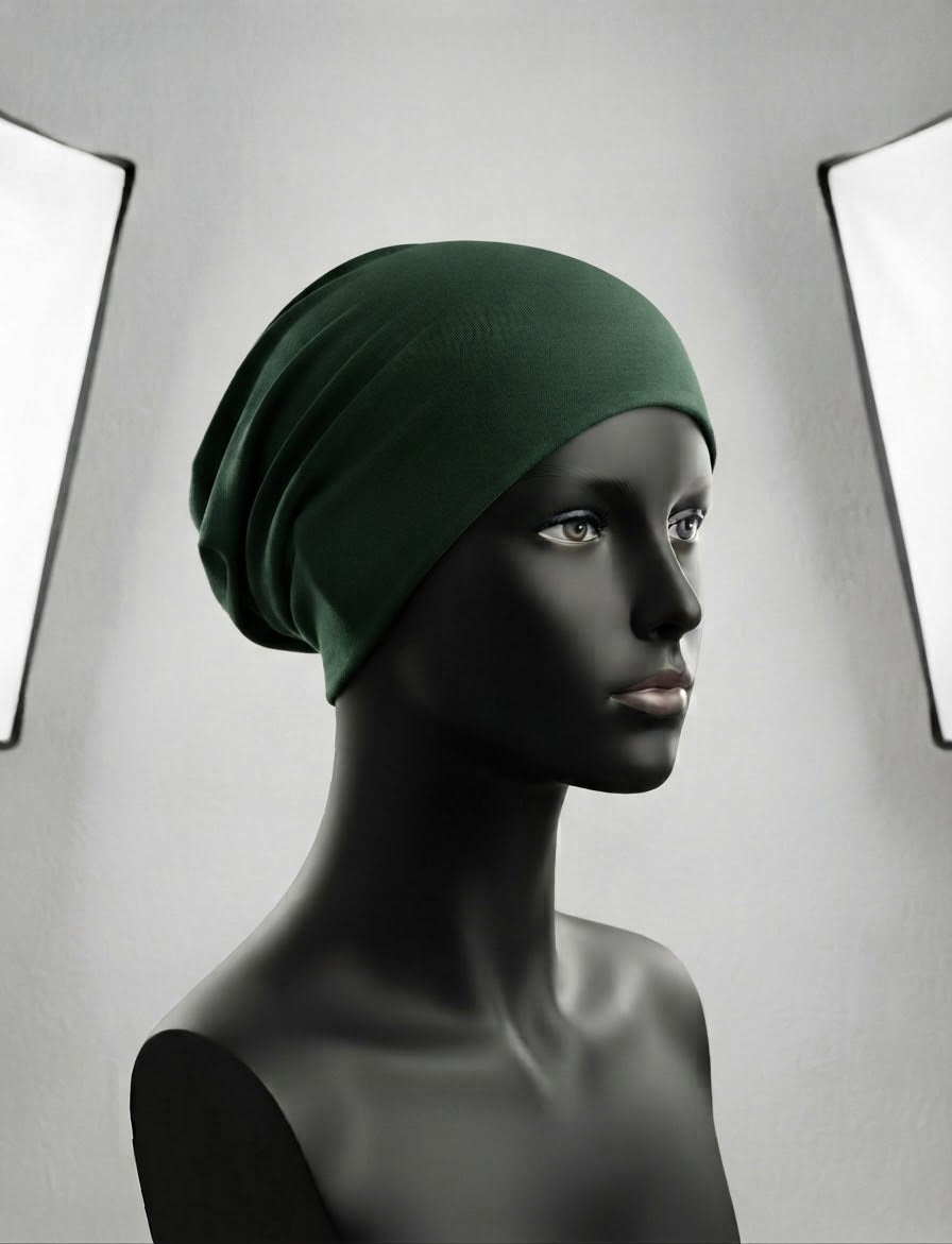 The Essential Stretch-Cotton Slouchy Undercap / Tube Bonnet