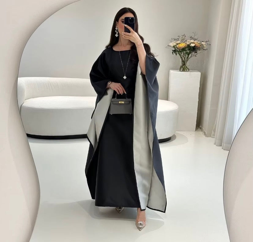 Butterfly Abaya Two-Tone