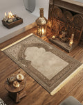 Premium Classic Mihrab Arch Padded Prayer Mat