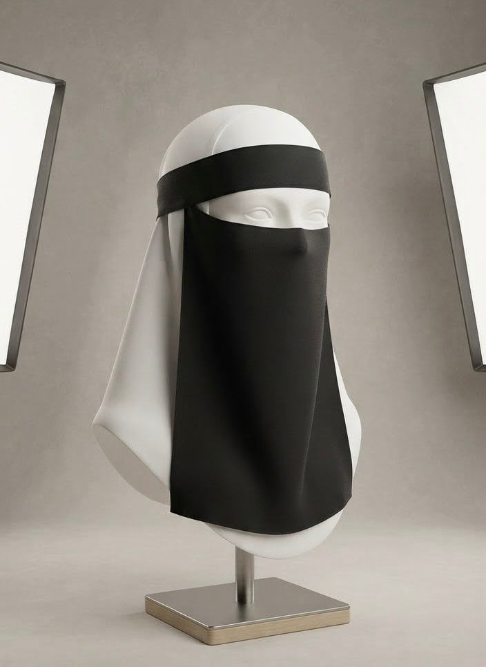 The Safa Premium Soft-Touch Single-Layer Niqab