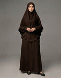 The Ameera Ruffled Khimar & Abaya Two-Piece Prayer Set