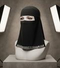 The Soraya Rhinestone-Trimmed Formal Niqab