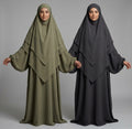 The Ruqayya Two-Tiered V-Point Khimar & Abaya Set